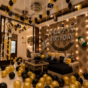Advent Birthday Decoration in Hall