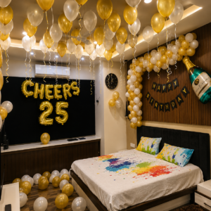 Cheers Champagne Birthday decoration